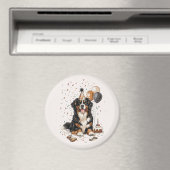 Happy Birthday Bernese Mountain Dog Magneet (Insitu (Vaatwasser))