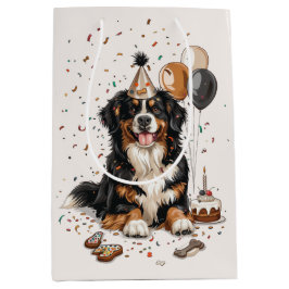 Happy Birthday Bernese Mountain Dog Medium Cadeauzakje