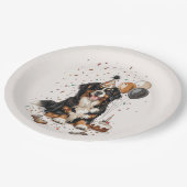 Happy Birthday Bernese Mountain Dog Papieren Bordje (Gekanteld)