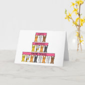 Happy Birthday beroemd gemaakt door Texas Cartoon  Kaart (Gele Bloem)