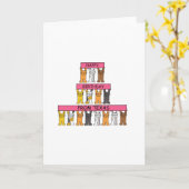 Happy Birthday beroemd gemaakt door Texas Cartoon  Kaart (Gele Bloem)