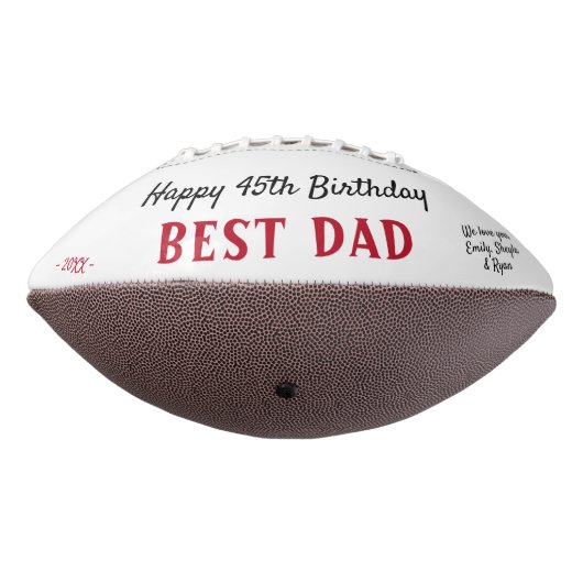 Happy Birthday Best Dad 3 Photo Collage American Football (Gedraaid 270)