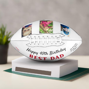 Happy Birthday Best Dad 3 Photo Collage American Football