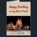 Happy Birthday Best Friend Funny Animals<br><div class="desc">Fijne verjaardag beste vriendjesdieren uit de schimmelwereld. Vriendschap Fun en lachen</div>