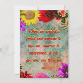 Happy Birthday Beste Friend Birthday Kaart (Achterkant)