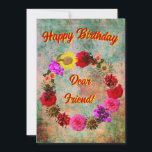 Happy Birthday Beste Friend Birthday Kaart<br><div class="desc">Toen we een vriend en iemand nodig hadden om op te hangen,  moest iemand het begrijpen; jij was er voor ons. Fijne verjaardag,  beste vriend.</div>