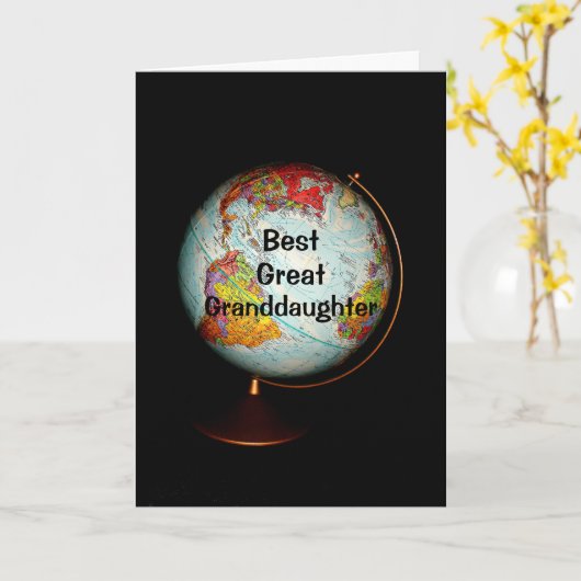 Happy Birthday Beste Grootdochter op aarde Kaart (Gele Bloem)
