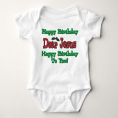 Happy Birthday Beste Jezus Kerstashirts Romper (Voorkant)