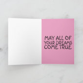 HAPPY BIRTHDAY BESTIE BBF WENSKAARTEN FEESTDAGEN KAART (Binnen)