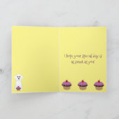 Happy Birthday Bichon Frise  Kaart (Binnen)
