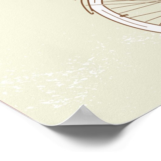 Happy Birthday Bicycle Girl Poster (Hoek)