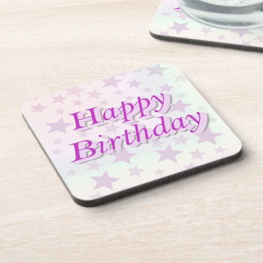 Happy Birthday!! Bier Onderzetter (Linkerzijde)