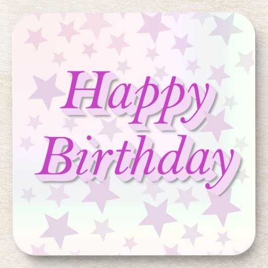 Happy Birthday!! Bier Onderzetter (Voorkant)