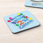 Happy Birthday Bier Onderzetter (Linkerzijde)