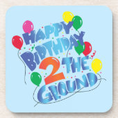 Happy Birthday Bier Onderzetter (Voorkant)