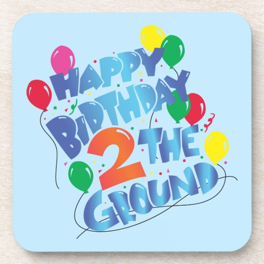 Happy Birthday Bier Onderzetter (Voorkant)