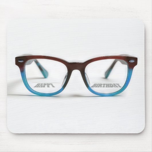 Happy Birthday Bifocals Muismat (Voorkant)