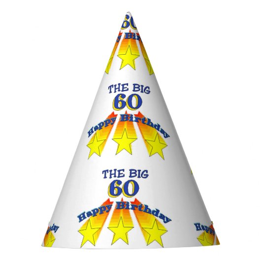 Happy Birthday Big 60 Feesthoedjes (Voorkant)