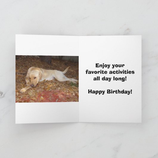 Happy Birthday Big Guy Kaart (Binnen)