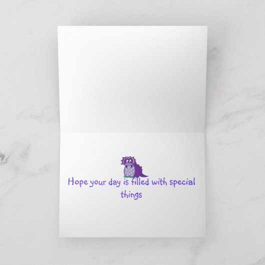 Happy Birthday Big Guy Kaart (Binnen)