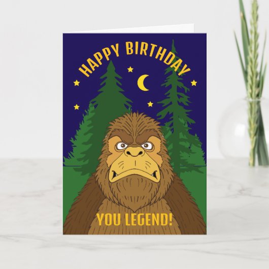 Happy Birthday Bigfoot You Legend Grappig (Voorkant)
