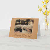 Happy Birthday Bighorn Sheep Kaart (Gele Bloem)