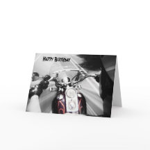 Happy Birthday Biker-kaart