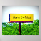 HAPPY BIRTHDAY BILLBOARD: "Jubilant"_ Poster (Voorkant)