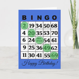 Happy Birthday BINGO Kaart