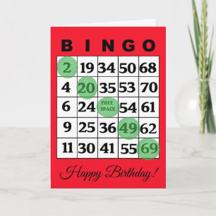 Happy Birthday BINGO-kaart Kaart