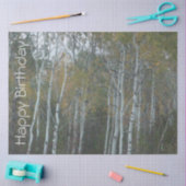 Happy Birthday Birch Bark Tissue Paper Tissuepapier (Craft)