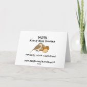 Happy Birthday Bird House KAART (Achterkant)