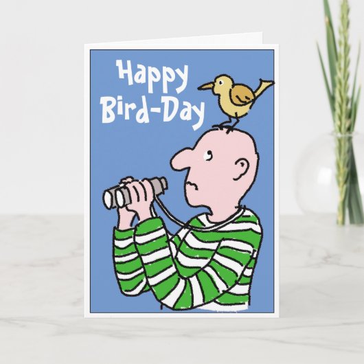Happy Birthday Bird Watcher of Birder Kaart (Voorkant)