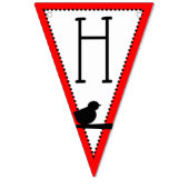 Happy Birthday Birds Banner (Tweede vlag)