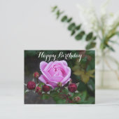 Happy Birthday Bishop's Castle Roos #1 Briefkaart (Staand voorkant)