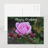 Happy Birthday Bishop's Castle Roos #1 Briefkaart (Voorkant / Achterkant)
