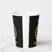Happy Birthday Bitcoin Gold Paper Cups Papieren Bekers (Links)