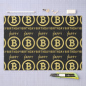 Happy Birthday Bitcoin Gold Weefpapier Tissuepapier (Craft)