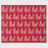 Happy Birthday Black Balloons en Sparklers Cadeaupapier (Vlak)