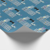 Happy Birthday Black Balloons en Sparklers Cadeaupapier (Hoek)