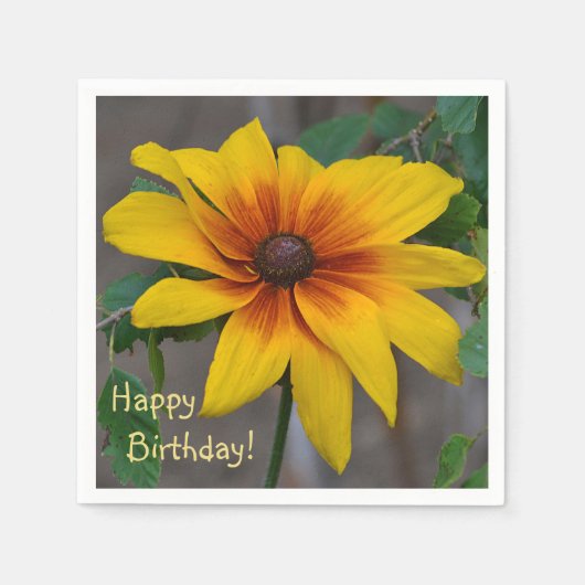 Happy Birthday Black-Eyed Susan Servet (Voorkant)