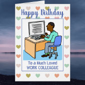 Happy Birthday Black Kantoor Work Colleague