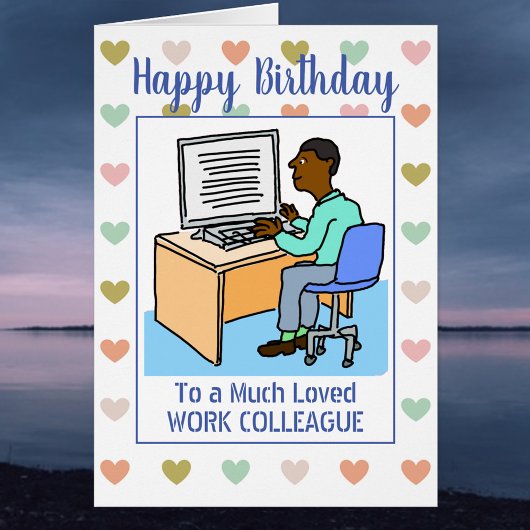 Happy Birthday Black Kantoor Work Colleague