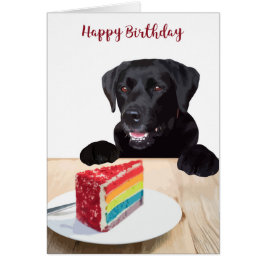 Happy Birthday Black Labrador Retriever - Cute Dog