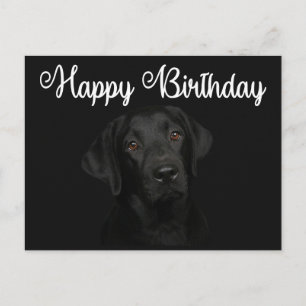 Happy Birthday Black Labrador Retriever Puppy Dog Briefkaart