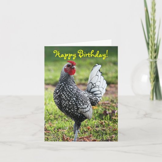 Happy Birthday, blank Kaart (Voorkant)