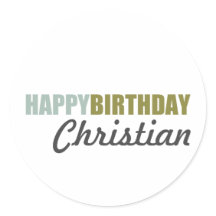 Happy Birthday Blauw Groen Grijs