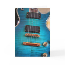 Happy Birthday - Blauwe gitaar Body