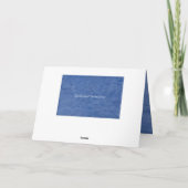 Happy Birthday Blauwe Pleister Kaart (Achterkant)