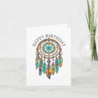 Happy Birthday Blauwgroen Dreamcatchers mystiek